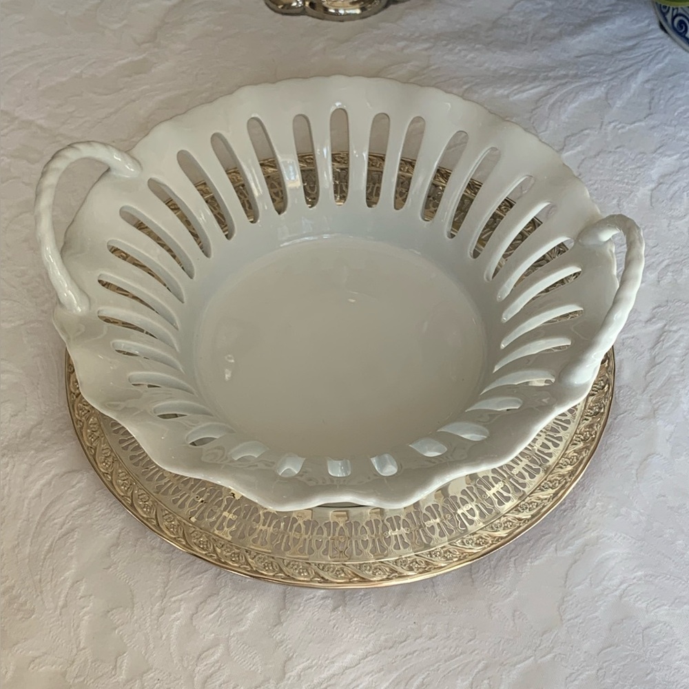 Godinger Porcelain Basket - Picture 7 of 13